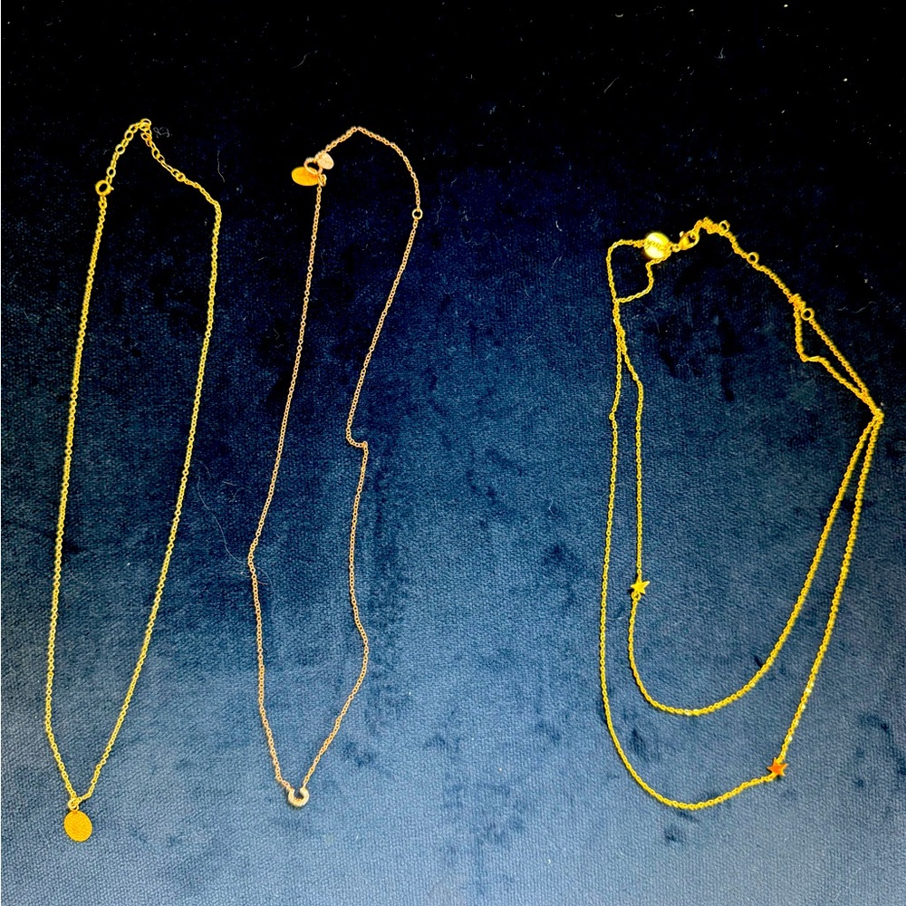 Necklace Set Athena Designs horseshoe, Jennifer Zeuner Jewelry Star, Fingerprint